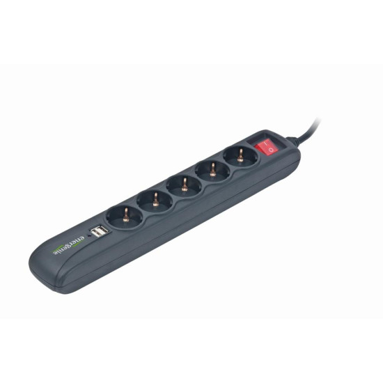 CABLE POWER EXTENSION 1.5M/5OUTL. +2USB SPG5-U2-5 GEMBIRD CABLE POWER EXTENSION 1.5M/5OUTL. +2USB SPG5-U2-5 GEMBIRD