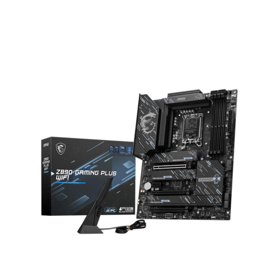 Mainboard|MSI|Intel Z890|LGA1851|ATX|Memory DDR4|Memory slots 4|1xPCI-Express 4.0 1x|2xPCI-Express 4.0 4x |1xPCI-Express 5.0 16x|4xM.2|1xHDMI|1xDisplayPort|4xUSB 2.0|3xUSB 3.2|1xUSB-C|1xUSB-C w/Thunderbolt|1xPS/2|1xRJ45|3xAudio port|Z890GAMINGPLUSWIFI Mainboard|MSI|Intel Z890|LGA1851|ATX|Memory DDR4|Memory slots 4|1xPCI-Express 4.0 1x|2xPCI-Express 4.0 4x |1xPCI-Express 5.0 16x|4xM.2|1xHDMI|1xDisplayPort|4xUSB 2.0|3xUSB 3.2|1xUSB-C|1xUSB-C w/Thunderbolt|1xPS/2|1xRJ45|3xAudio port|Z890GAMINGPLUSWIFI