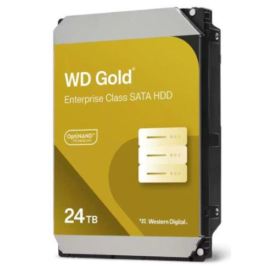 HDD|WESTERN DIGITAL|Gold|24TB|SATA|512 MB|7200 rpm|3,5"|WD241KRYZ HDD|WESTERN DIGITAL|Gold|24TB|SATA|512 MB|7200 rpm|3,5"|WD241KRYZ