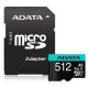 MEMORY MICRO SDXC 512GB W/AD./AUSDX512GUI3V30SA2-RA1 ADATA MEMORY MICRO SDXC 512GB W/AD./AUSDX512GUI3V30SA2-RA1 ADATA