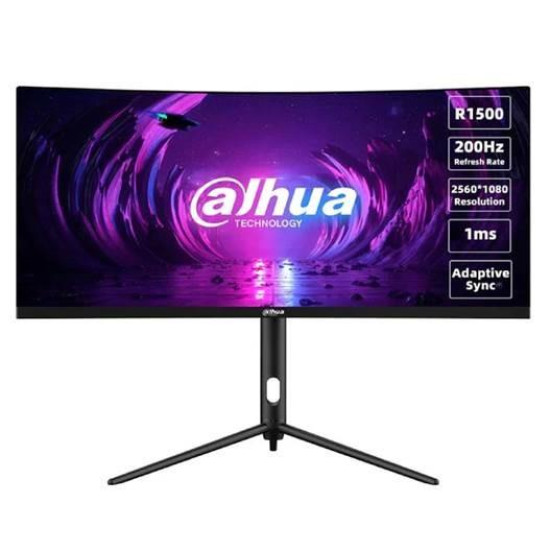 LCD Monitor|DAHUA|DHI-LM30-E330CA|30"|Gaming/Curved/21 : 9|Panel VA|2560x1080|21:9|200Hz|1 ms|Swivel|Tilt|Colour Black|LM30-E330CA LCD Monitor|DAHUA|DHI-LM30-E330CA|30"|Gaming/Curved/21 : 9|Panel VA|2560x1080|21:9|200Hz|1 ms|Swivel|Tilt|Colour Black|LM30-E330CA
