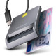 CARD READER FLAT SMARTCARD/ID/USB-C 1.3M CRE-SM3TC AXAGON CARD READER FLAT SMARTCARD/ID/USB-C 1.3M CRE-SM3TC AXAGON