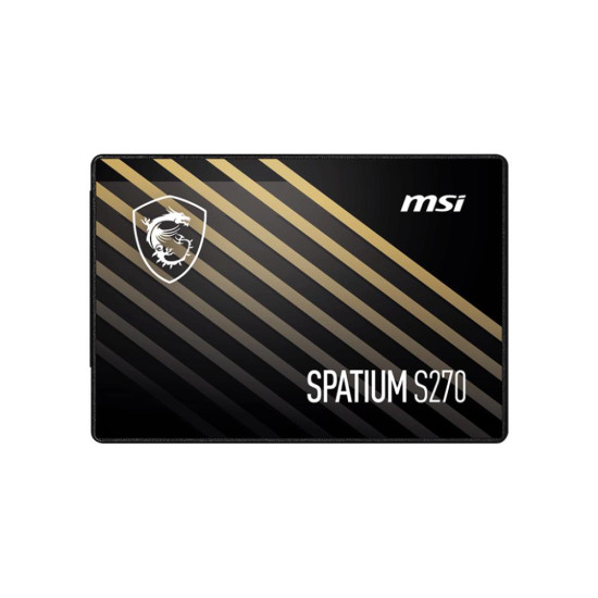 SSD|MSI|SPATIUM S270|480GB|SATA|3D NAND|Write speed 450 MBytes/sec|Read speed 500 MBytes/sec|2,5"|TBW 250 TB|MTBF 2000000 hours|S78-440E350-P83 SSD|MSI|SPATIUM S270|480GB|SATA|3D NAND|Write speed 450 MBytes/sec|Read speed 500 MBytes/sec|2,5"|TBW 250 TB|MTBF 2000000 hours|S78-440E350-P83