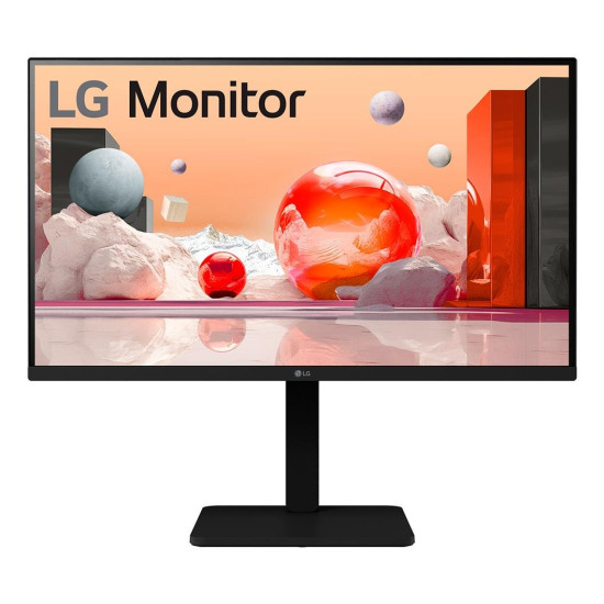 LCD Monitor|LG|27"|Panel IPS|1920x1080|16:9|100Hz|Matte|Speakers|Swivel|Pivot|Height adjustable|Tilt|Colour Black|27BA550-B