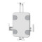 NEOMOUNTS BY NEWSTAR WL15-625WH1 ROTATABLE WALL MOUNT TABLET HOLDER FOR 7,9-11" TABLETS - WHITE