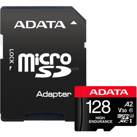 MEMORY MICRO SDXC 128GB W/AD./AUSDX128GUI3V30SHA2-RA1 ADATA MEMORY MICRO SDXC 128GB W/AD./AUSDX128GUI3V30SHA2-RA1 ADATA