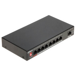 Switch|DAHUA|Type L2|Desktop/pedestal|Rack|1x10Base-T / 100Base-TX / 1000Base-T|PoE ports 8|96 Watts|DH-PFS3009-8ET1GT-96-V2