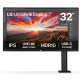 LCD Monitor|LG|31.5"|Panel IPS|3840x2160|16:9|60Hz|5 ms|Speakers|Swivel|Pivot|Height adjustable|Tilt|Colour Black|32UN880K-B LCD Monitor|LG|31.5"|Panel IPS|3840x2160|16:9|60Hz|5 ms|Speakers|Swivel|Pivot|Height adjustable|Tilt|Colour Black|32UN880K-B