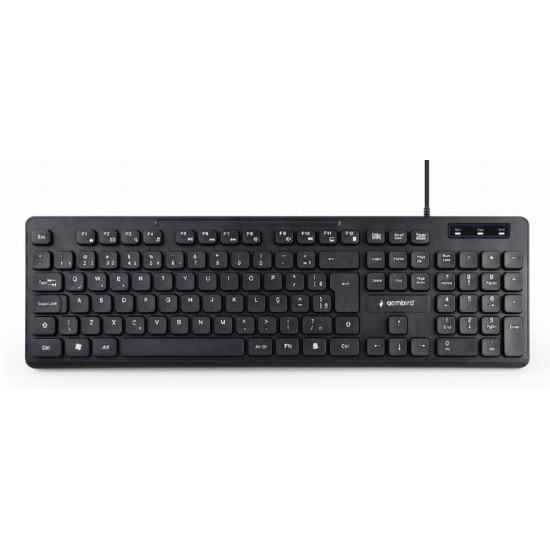 KEYBOARD MULTIMEDIA USB ENG/BLACK KB-MCH-04 GEMBIRD KEYBOARD MULTIMEDIA USB ENG/BLACK KB-MCH-04 GEMBIRD