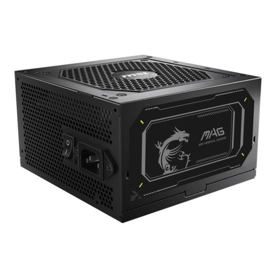 Power Supply|MSI|MAG A850GL PCIE5 II|850 Watts|Efficiency 80 PLUS GOLD|PFC Active|MAGA850GLPCIE5II Power Supply|MSI|MAG A850GL PCIE5 II|850 Watts|Efficiency 80 PLUS GOLD|PFC Active|MAGA850GLPCIE5II