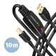 CABLE USB2.0 A-M/B-M ACTIVE/10M ADR-210B AXAGON CABLE USB2.0 A-M/B-M ACTIVE/10M ADR-210B AXAGON