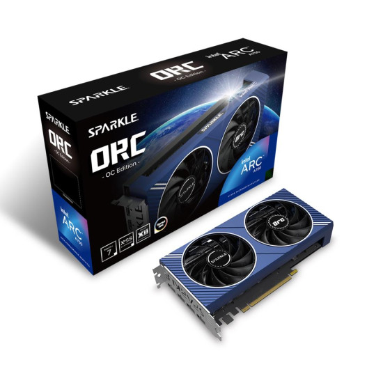 Graphics Card|SPARKLE|Intel Arc A750|8 GB|GDDR6|256 bit|PCIE 4.0 16x|Dual Slot Fansink|1xMini-DVI|3xDisplayPort|SA750C-8GOC Graphics Card|SPARKLE|Intel Arc A750|8 GB|GDDR6|256 bit|PCIE 4.0 16x|Dual Slot Fansink|1xMini-DVI|3xDisplayPort|SA750C-8GOC