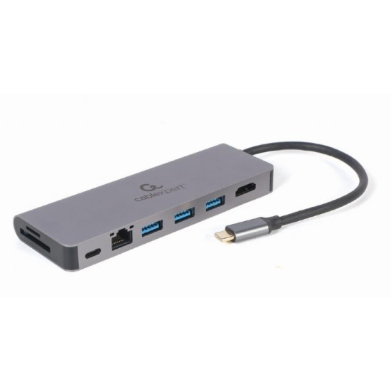 I/O ADAPTER USB-C TO HDMI/USB3/5IN1 A-CM-COMBO5-05 GEMBIRD I/O ADAPTER USB-C TO HDMI/USB3/5IN1 A-CM-COMBO5-05 GEMBIRD