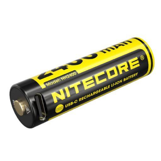 BATTERY RECH. LI-ION AA 1.5V/4PACK NH2400 NITECORE BATTERY RECH. LI-ION AA 1.5V/4PACK NH2400 NITECORE