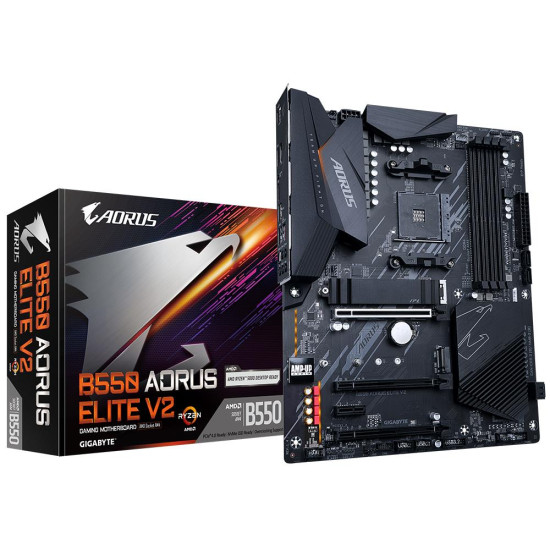 Mainboard|GIGABYTE|AMD B550|SAM4|ATX|Memory DDR4|Memory slots 4|1xPCI-Express 16x|2xPCI-Express 3.0 1x|1xPCI-Express 3.0 2x|2xM.2|1xHDMI|1xDisplayPort|2xUSB 2.0|5xUSB 3.2|1xOptical S/PDIF|1xRJ45|5xAudio port|B550AORUSELITEV21.5 Mainboard|GIGABYTE|AMD B550|SAM4|ATX|Memory DDR4|Memory slots 4|1xPCI-Express 16x|2xPCI-Express 3.0 1x|1xPCI-Express 3.0 2x|2xM.2|1xHDMI|1xDisplayPort|2xUSB 2.0|5xUSB 3.2|1xOptical S/PDIF|1xRJ45|5xAudio port|B550AORUSELITEV21.5