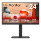 LCD Monitor|LG|23.8"|Business|Panel IPS|1920x1080|16:9|100Hz|5 ms|Speakers|Swivel|Pivot|Height adjustable|Tilt|24BA750-B