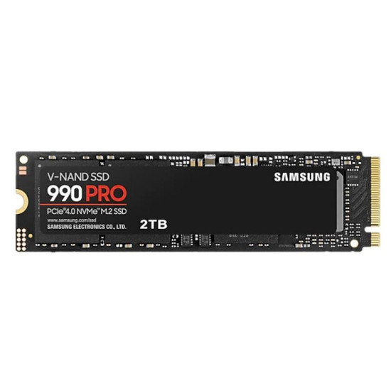 SSD|SAMSUNG|990 PRO|2TB|M.2|PCIE|NVMe|MLC|Write speed 6900 MBytes/sec|Read speed 7450 MBytes/sec|2.3mm|TBW 1200 TB|MTBF 1500000 hours|MZ-V9P2T0BW SSD|SAMSUNG|990 PRO|2TB|M.2|PCIE|NVMe|MLC|Write speed 6900 MBytes/sec|Read speed 7450 MBytes/sec|2.3mm|TBW 1200 TB|MTBF 1500000 hours|MZ-V9P2T0BW