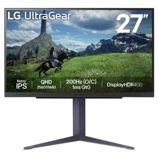 LCD Monitor|LG|27"|Panel IPS|2560x1440|16:9|180Hz|1 ms|Pivot|Height adjustable|Tilt|Colour Black|27GS85Q-B LCD Monitor|LG|27"|Panel IPS|2560x1440|16:9|180Hz|1 ms|Pivot|Height adjustable|Tilt|Colour Black|27GS85Q-B