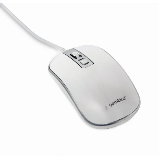 MOUSE USB OPTICAL WHITE/SILVER/MUS-4B-06-WS GEMBIRD MOUSE USB OPTICAL WHITE/SILVER/MUS-4B-06-WS GEMBIRD