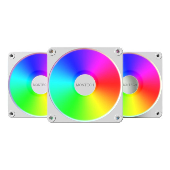 CASE FAN 120MM GF120R V2/ARGB PWM 3I1 (W) MONTECH