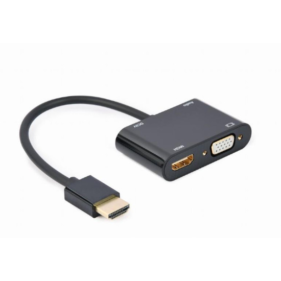 I/O ADAPTER HDMI TO HDMI/VGA/A-HDMIM-HDMIFVGAF-01 GEMBIRD I/O ADAPTER HDMI TO HDMI/VGA/A-HDMIM-HDMIFVGAF-01 GEMBIRD