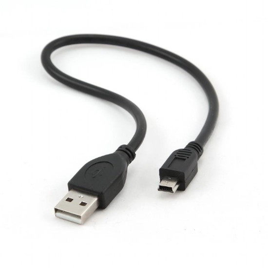 CABLE USB2 AM-MINI 30CM BLACK/CCP-USB2-AM5P-1 GEMBIRD CABLE USB2 AM-MINI 30CM BLACK/CCP-USB2-AM5P-1 GEMBIRD