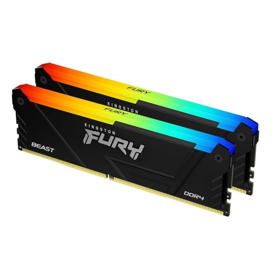 KINGSTON 32GB 3200MHZ DDR4 CL16 DIMM (KIT OF 2) 1GX8 FURY BEAST RGB_