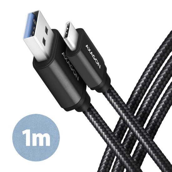 CABLE USB-C TO USB3.2 1M/BLACK BUCM3-AM10AB AXAGON CABLE USB-C TO USB3.2 1M/BLACK BUCM3-AM10AB AXAGON