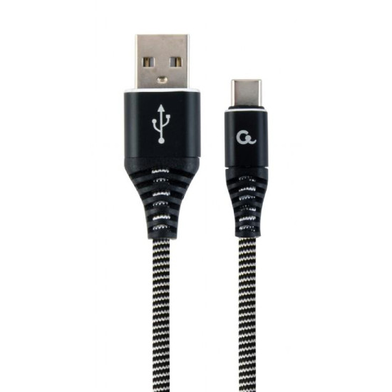 CABLE USB-C TO USB2 2M BLK/WHT/CC-USB2B-AMCM-2M-BW GEMBIRD CABLE USB-C TO USB2 2M BLK/WHT/CC-USB2B-AMCM-2M-BW GEMBIRD