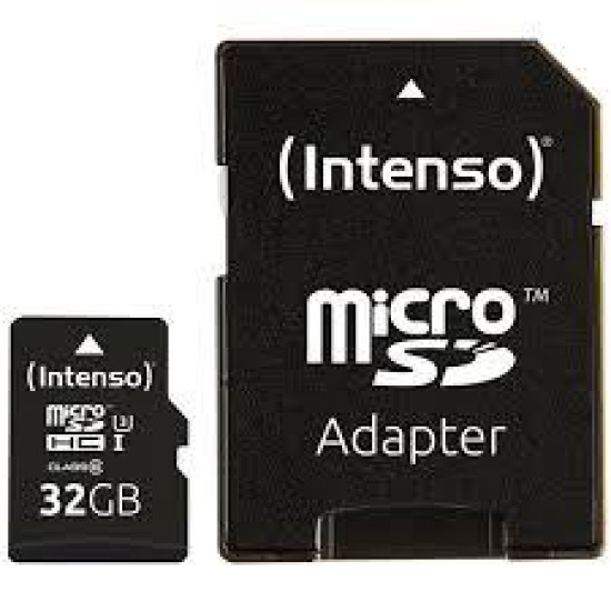 MEMORY MICRO SDHC 32GB C10/W/ADAPTER 3433480 INTENSO MEMORY MICRO SDHC 32GB C10/W/ADAPTER 3433480 INTENSO