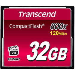MEMORY COMPACT FLASH 32GB/800X TS32GCF800 TRANSCEND