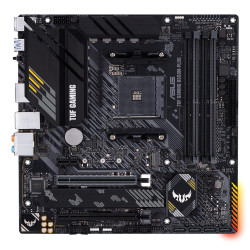 Mainboard|ASUS|AMD B550|SAM4|MicroATX|1xPCI-Express 3.0 1x|1xPCI-Express 3.0 16x|2xM.2|1xPCI-Express 4.0 16x|Memory DDR4|Memory slots 4|1xHDMI|1xDisplayPort|2xUSB 2.0|1xUSB type C|5xUSB 3.2|1xPS/2|1xOptical S/PDIF|1xRJ45|5xAudio port|TUFGAMINGB550M-PLUS