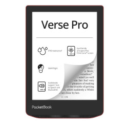 E-Reader|POCKETBOOK|Verse Pro|6"|1072x1448|1xUSB-C|Wireless LAN|Bluetooth|Red|PB634-3-WW