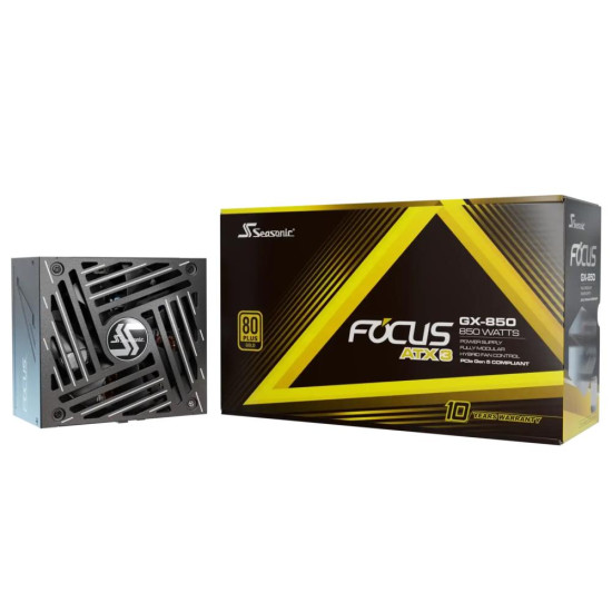 Power Supply|SEASONIC|FOCUS GX ATX 3.0|850 Watts|Efficiency 80 PLUS GOLD|MTBF 100000 hours|FOCUS-GX-850-V4 Power Supply|SEASONIC|FOCUS GX ATX 3.0|850 Watts|Efficiency 80 PLUS GOLD|MTBF 100000 hours|FOCUS-GX-850-V4