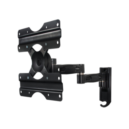 B-TECH Ventry BTV504 - Mounting kit (wall mount, double swing arm) - for flat panel - black - screen size: up to 42" - wall-mountable