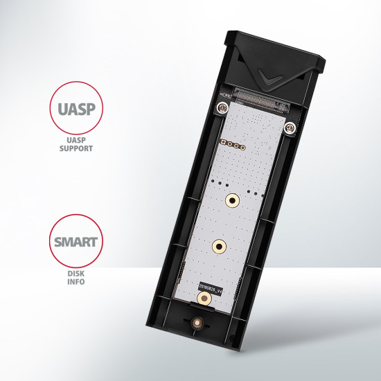 AXAGON EEM2-UB2 USB-C 3.2 Gen 2 - M.2 NVMe SSD 42-80mm box black AXAGON EEM2-UB2 USB-C 3.2 Gen 2 - M.2 NVMe SSD 42-80mm box black
