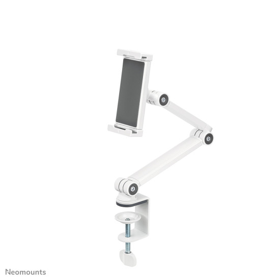 Neomounts DS15-545WH1 Tablet holder desk clamp 4.7-12.9" - universal - full motion Neomounts DS15-545WH1 Tablet holder desk clamp 4.7-12.9" - universal - full motion