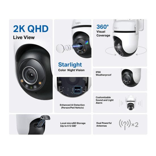 TP-Link Tapo Outdoor Pan/Tilt Security Wi-Fi Camera TP-Link Tapo Outdoor Pan/Tilt Security Wi-Fi Camera