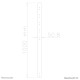 Neomounts FPMA-CP100BLACK Extension pole TV ceiling mount - h 100 cm Neomounts FPMA-CP100BLACK Extension pole TV ceiling mount - h 100 cm