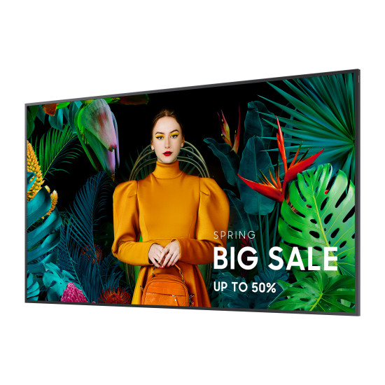 Samsung QM55C Digital signage flat panel 139.7 cm (55") LCD Wi-Fi 500 cd/m² 4K Ultra HD Black Tizen 24/7 Samsung QM55C Digital signage flat panel 139.7 cm (55") LCD Wi-Fi 500 cd/m² 4K Ultra HD Black Tizen 24/7