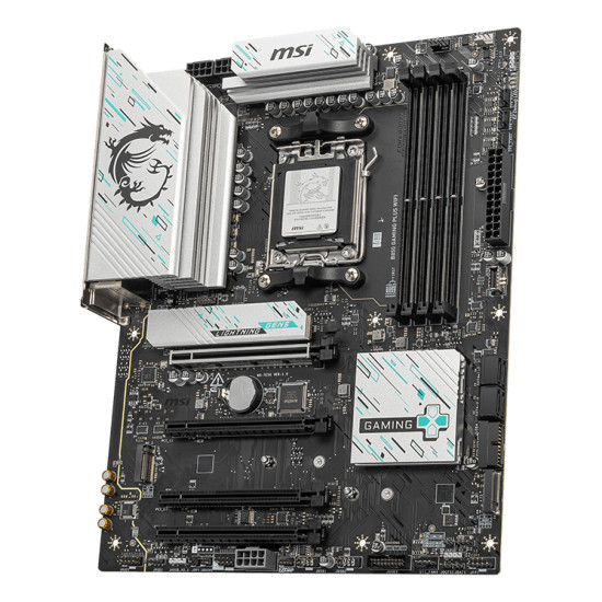 Mainboard|MSI|AMD B850|SAM5|ATX|Memory DDR5|Memory slots 4|4xPCI-Express 16x|3xM.2|1xDisplayPort|1xAudio-In|1xAudio-Out|1xMicrophone|4xUSB 2.0|2xUSB 3.2|2xUSB-C|1xOptical S/PDIF|1xRJ45|B850GAMINGPLUSWIFI Mainboard|MSI|AMD B850|SAM5|ATX|Memory DDR5|Memory slots 4|4xPCI-Express 16x|3xM.2|1xDisplayPort|1xAudio-In|1xAudio-Out|1xMicrophone|4xUSB 2.0|2xUSB 3.2|2xUSB-C|1xOptical S/PDIF|1xRJ45|B850GAMINGPLUSWIFI