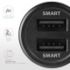 PWC-5V5 SMART Car charger 24W, 2x USB-A port, 5V/2.4A + 5V/2.4A