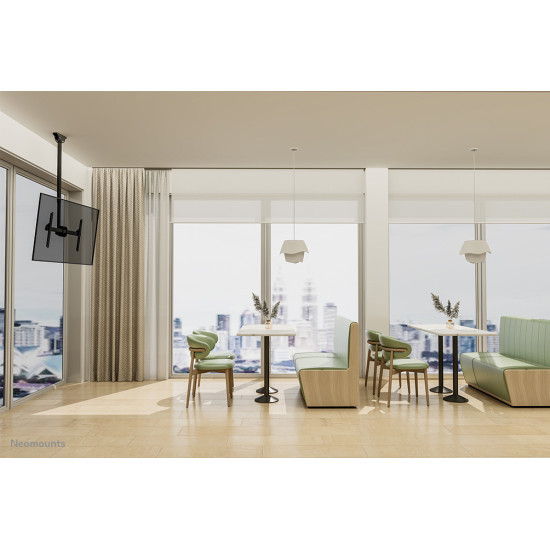 Neomounts CL35-440BL16L Monitor/TV mount ceiling 37-70" - h 106-156 cm