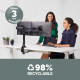 Fellowes Reflex Dual Monitor Arm - Dual Monitor Mount for 8KG 27 Inch Screens - Adjustable Monitor Desk Mount - Tilt 45° Pan 180° Rotation 360°, VESA 75 x 75/100 x 100 - Black Fellowes Reflex Dual Monitor Arm - Dual Monitor Mount for 8KG 27 Inch Screens - Adjustable Monitor Desk Mount - Tilt 45° Pan 180° Rotation 360°, VESA 75 x 75/100 x 100 - Black
