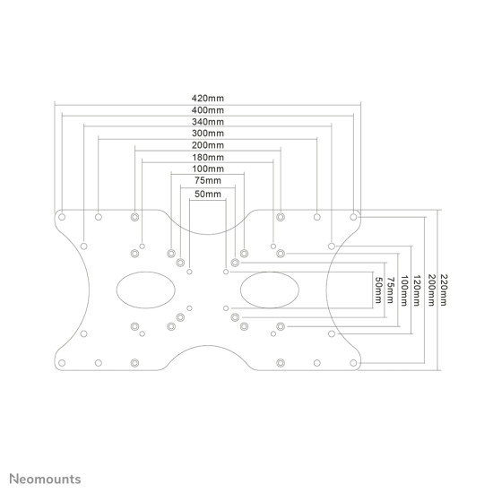 Neomounts FPMA-VESA400 VESA-adapter 22-52" Neomounts FPMA-VESA400 VESA-adapter 22-52"