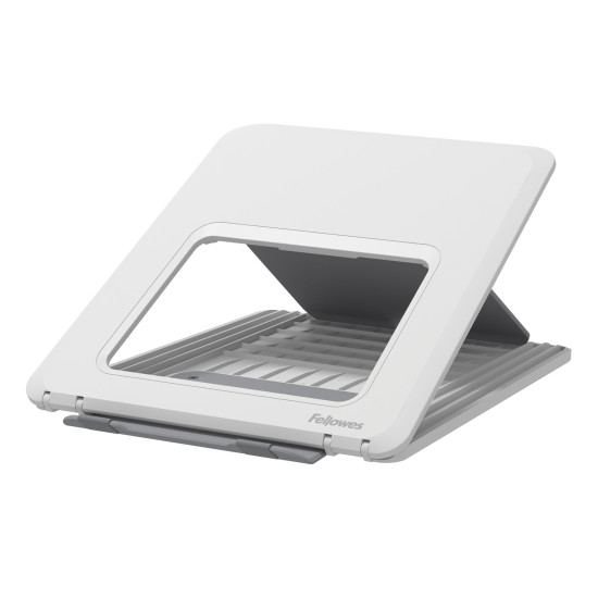 Fellowes Laptop Stand for Desk - Breyta Adjustable Laptop Riser for Home and Office - Portable Laptop Stand with 12 Height Adjustments - Max Laptop Size 14", Max Weight 4KG - White Fellowes Laptop Stand for Desk - Breyta Adjustable Laptop Riser for Home and Office - Portable Laptop Stand with 12 Height Adjustments - Max Laptop Size 14", Max Weight 4KG - White