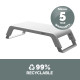 Fellowes Computer Monitor Stand with 3 Height Adjustments - Hana LT Monitor Riser - Ergonomic Adjustable Monitor Stand for Computers - Max Weight 22.6KG - White Fellowes Computer Monitor Stand with 3 Height Adjustments - Hana LT Monitor Riser - Ergonomic Adjustable Monitor Stand for Computers - Max Weight 22.6KG - White