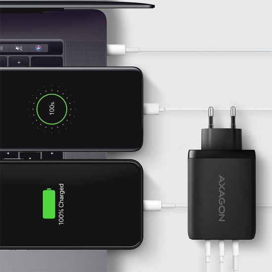 MOBILE CHARGER WALL USB 100W/GAN 3PORT ACU-DPQ100 AXAGON MOBILE CHARGER WALL USB 100W/GAN 3PORT ACU-DPQ100 AXAGON