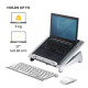 Fellowes Laptop Stand for Desk - Office Suites Plus Adjustable Laptop Stand for the Home and Office - Laptop Riser with 5 Height Adjustments - Max Monitor Size 17", Max Weight 5KG - Black/Silver Fellowes Laptop Stand for Desk - Office Suites Plus Adjustable Laptop Stand for the Home and Office - Laptop Riser with 5 Height Adjustments - Max Monitor Size 17", Max Weight 5KG - Black/Silver