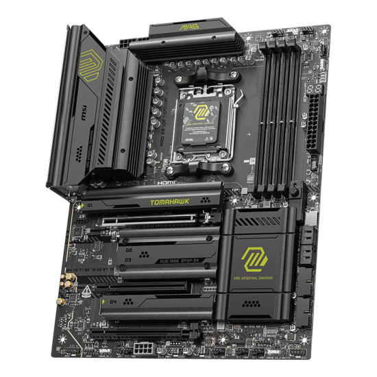 Mainboard|MSI|AMD X870E|SAM5|ATX|Memory DDR5|Memory slots 4|3xPCI-Express 16x|4xM.2|1xAudio-In|1xAudio-Out|4xUSB 2.0|2xUSB 3.2|3xUSB-C|1xRJ45|MAGX870ETOMAHAWKWIFI Mainboard|MSI|AMD X870E|SAM5|ATX|Memory DDR5|Memory slots 4|3xPCI-Express 16x|4xM.2|1xAudio-In|1xAudio-Out|4xUSB 2.0|2xUSB 3.2|3xUSB-C|1xRJ45|MAGX870ETOMAHAWKWIFI